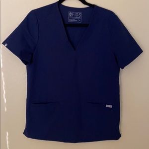 Like new navy figs scrub top M